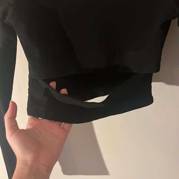 Adika Black Long Sleeve shirt with cut out - Picture 2 of 3
